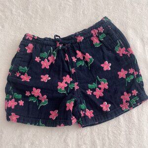 Navy Casual Shorts with Pink Floral Print – Sweet & Easy – 4T
